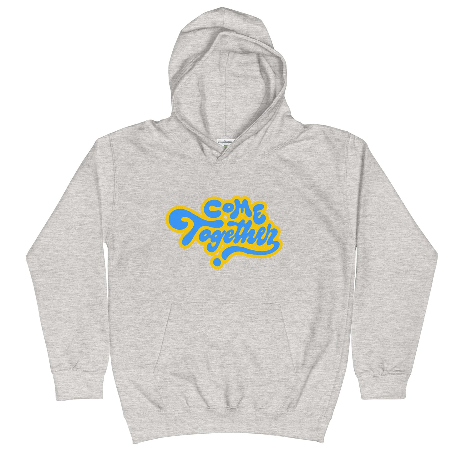 ONE LOVE Come Together ( yellow n blue ) Kids Hoodie