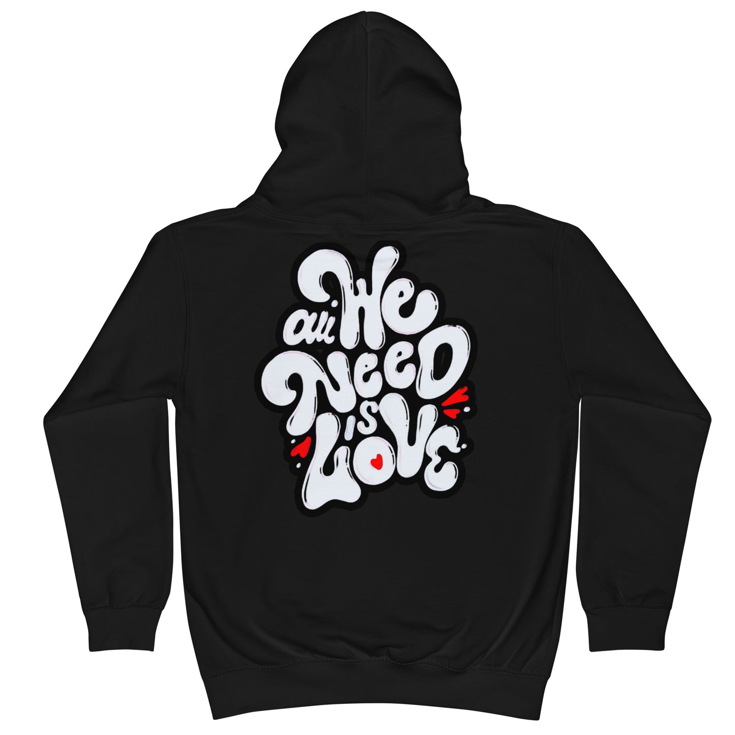 ONE LOVE Come Together ( black n white ) Kids Hoodie