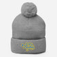 ONE LOVE Come Together ( yellow n blue ) Pom-Pom Beanie