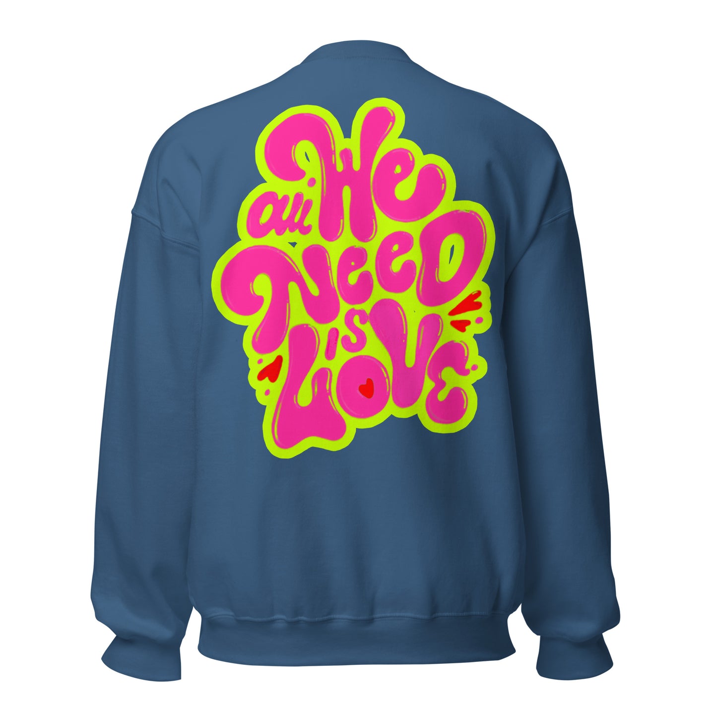 ONE LOVE Come Together ( lime n pink ) Sweatshirt