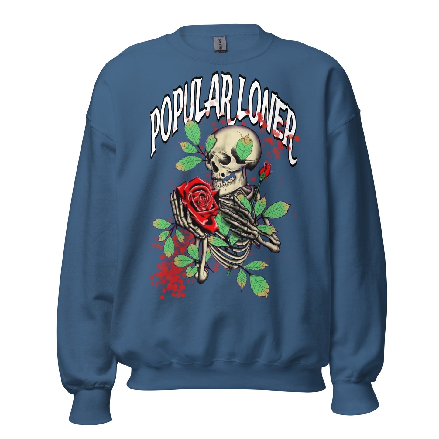 POPULAR LONER skeletons and Roses Sweatshirt