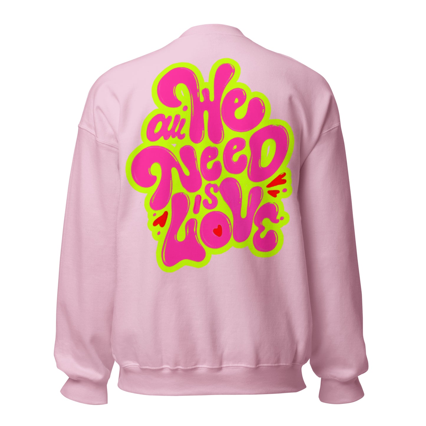 ONE LOVE Come Together ( lime n pink ) Sweatshirt