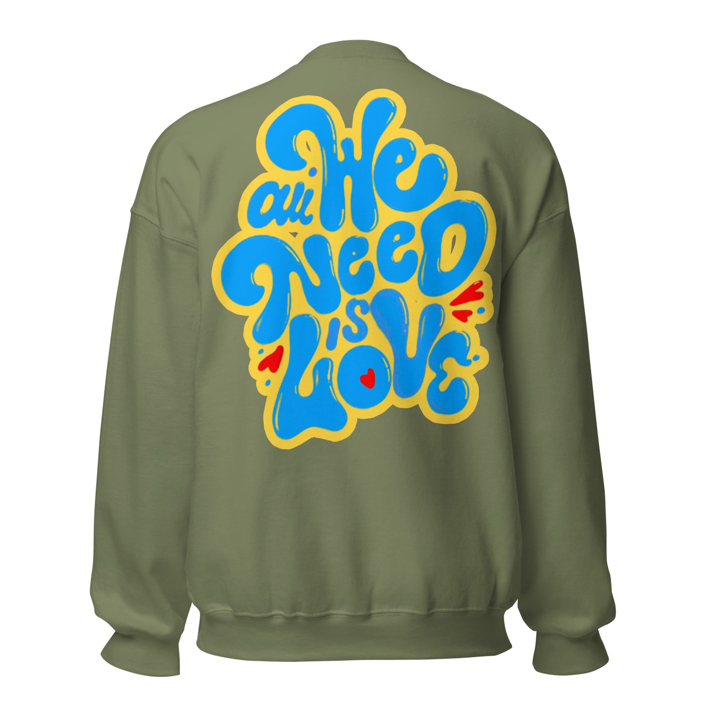 ONE LOVE Come Together ( yellow n blue ) Sweatshirt