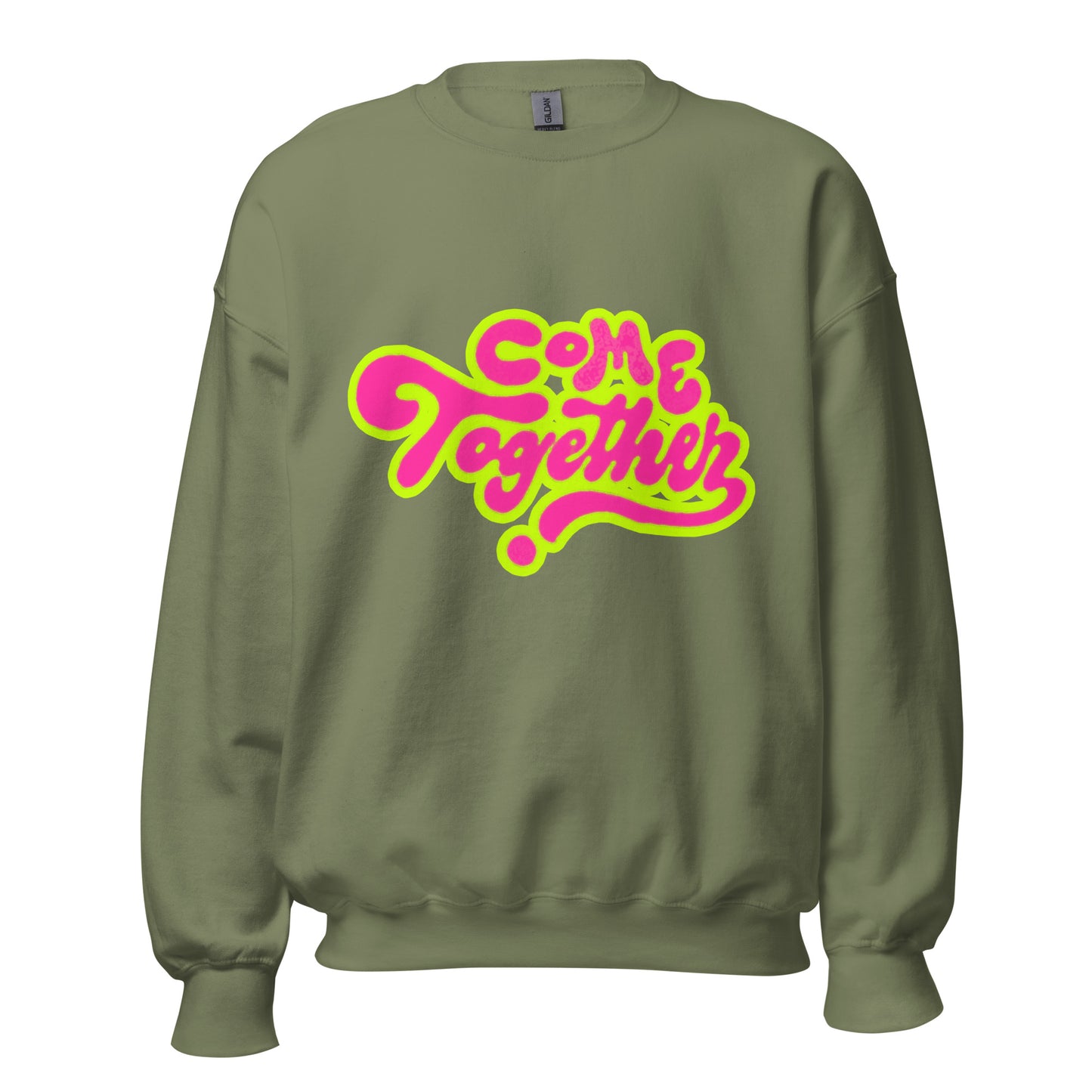 ONE LOVE Come Together ( lime n pink ) Sweatshirt