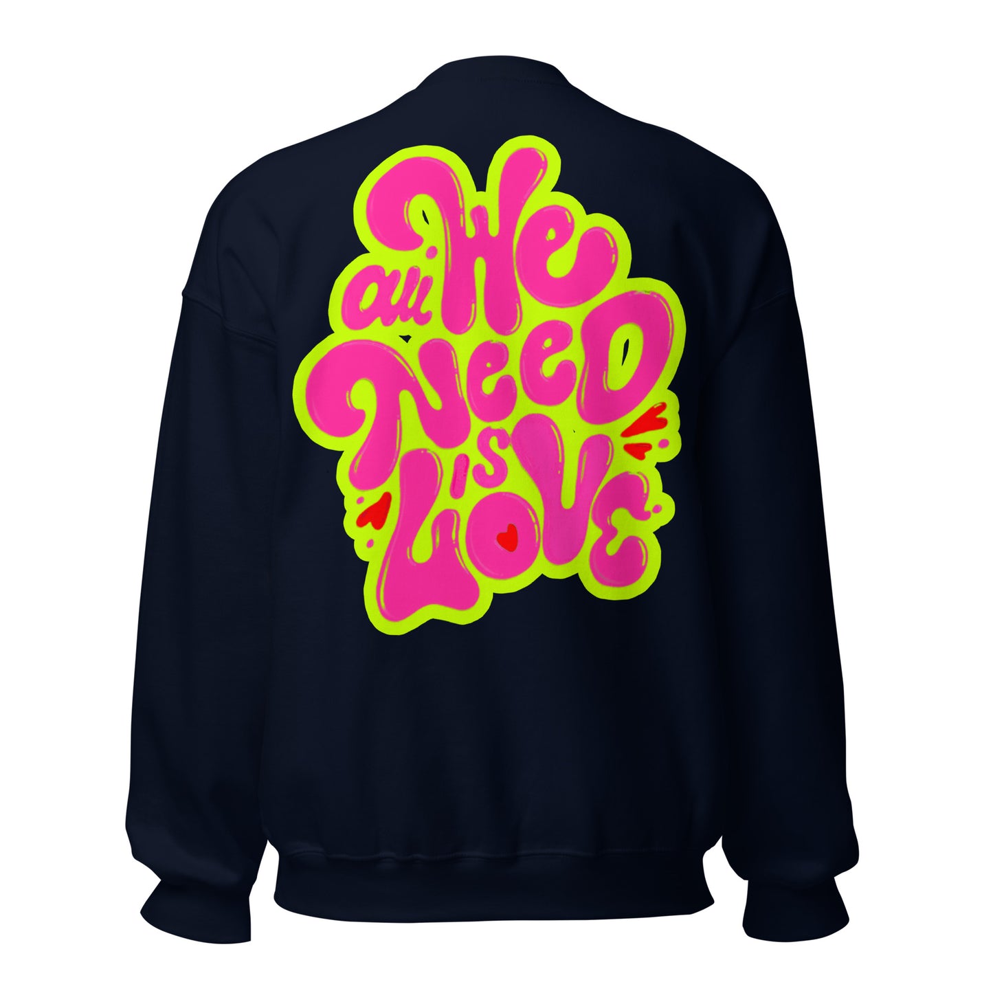 ONE LOVE Come Together ( lime n pink ) Sweatshirt