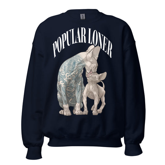 POPULAR LONER sphinx kitten Sweatshirt