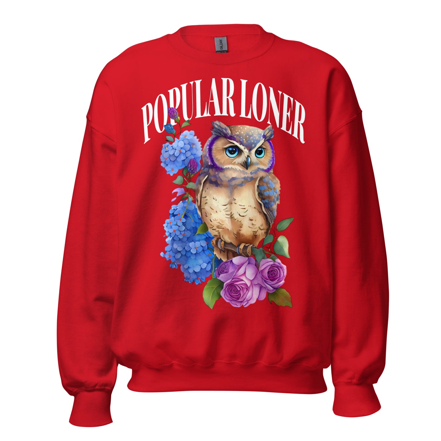 Popular Loner Owl and Flowers Sweatshirt