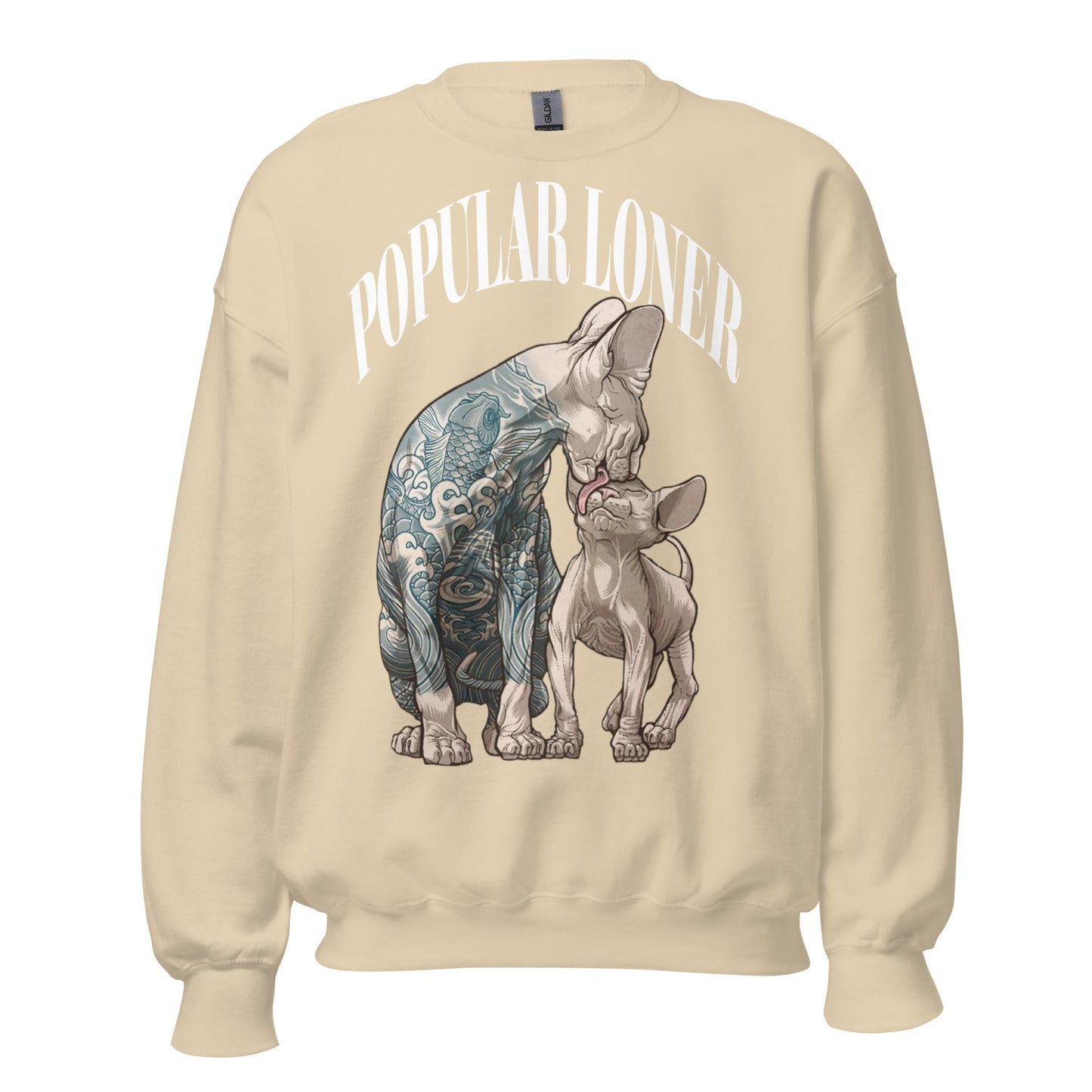 POPULAR LONER sphinx kitten Sweatshirt