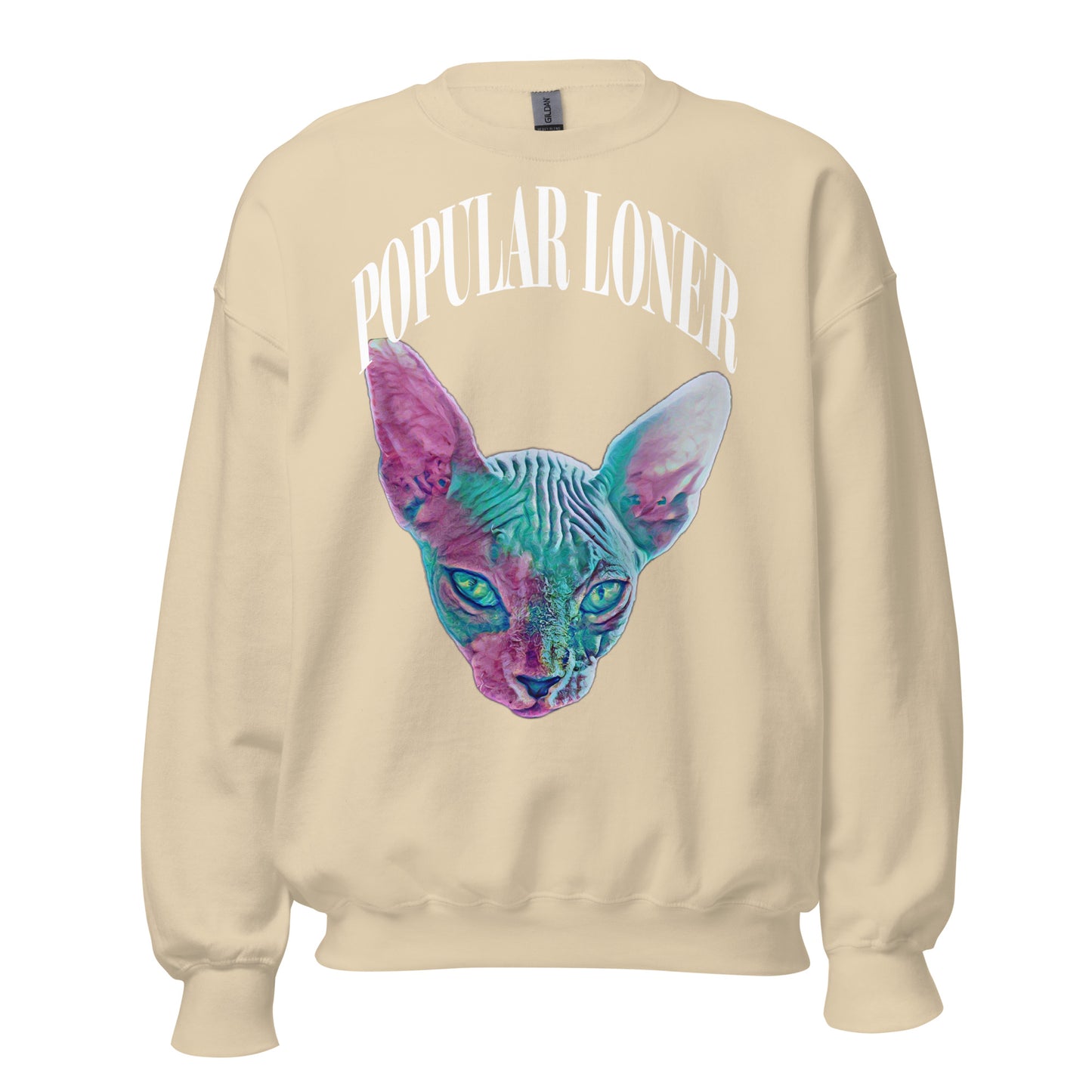 POPULAR LONER Purple sphinx Sweatshirt