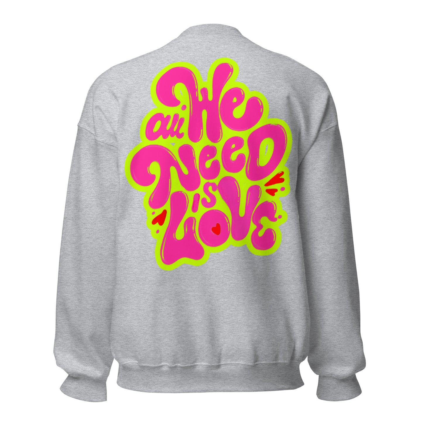 ONE LOVE Come Together ( lime n pink ) Sweatshirt