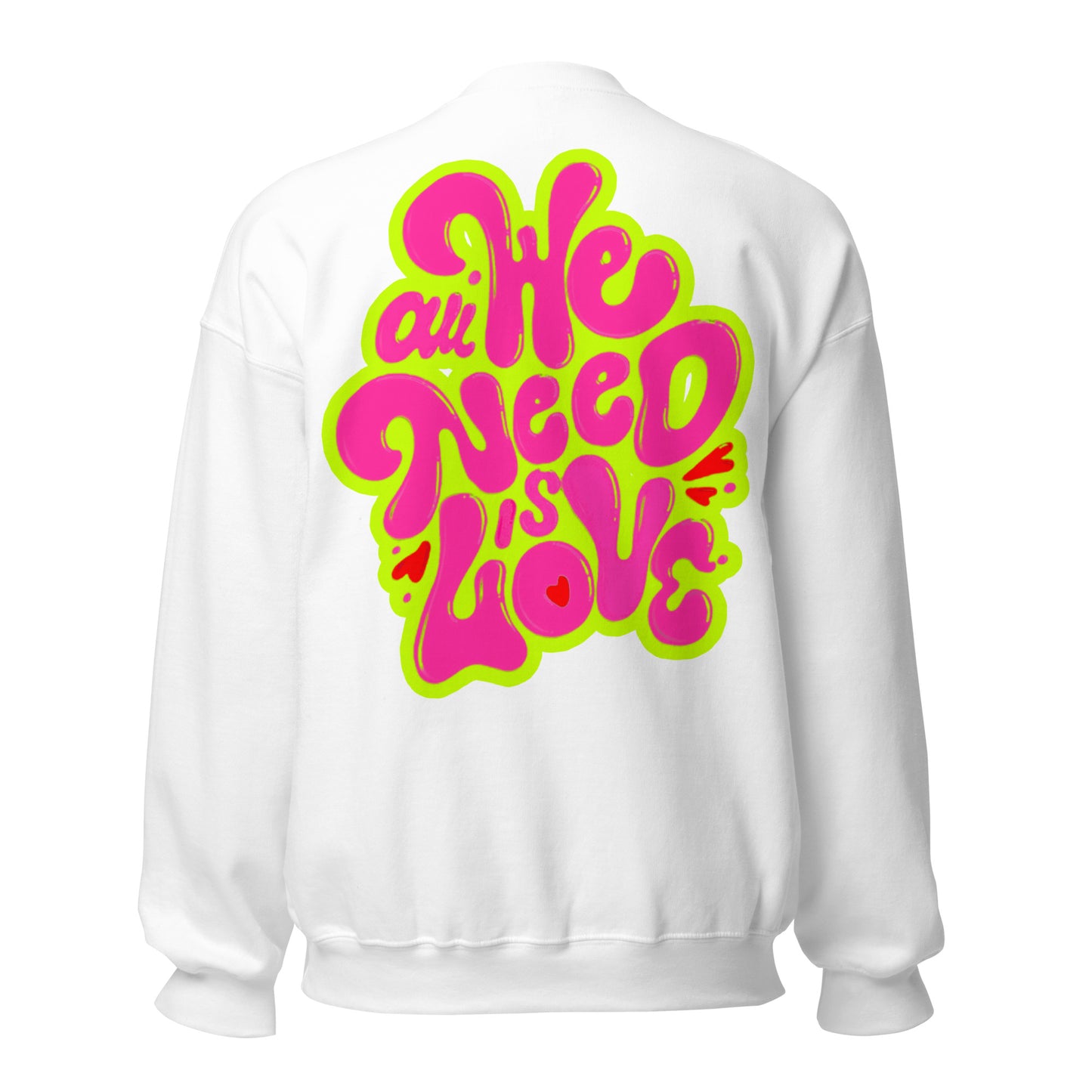 ONE LOVE Come Together ( lime n pink ) Sweatshirt