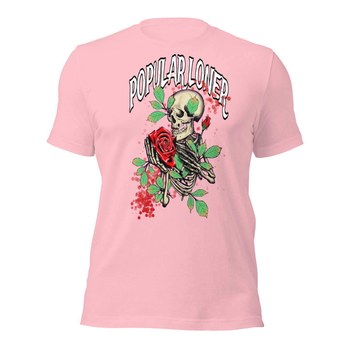 Popular Loner skeletons and flowers t-shirt