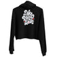 ONE LOVE Come Together ( black n white ) Crop Hoodie