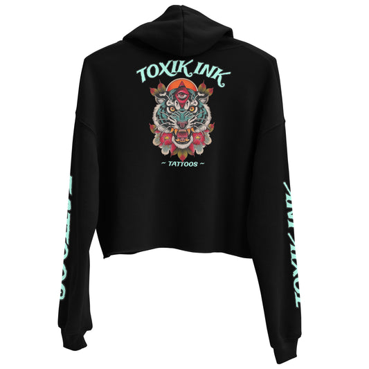 TOXIK INK Tiger Crop Hoodie