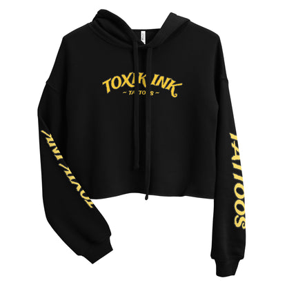 TOXIK INK LOVE Crop Hoodie