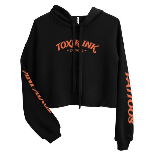 TOXIK INK ALL PAIN Crop Hoodie