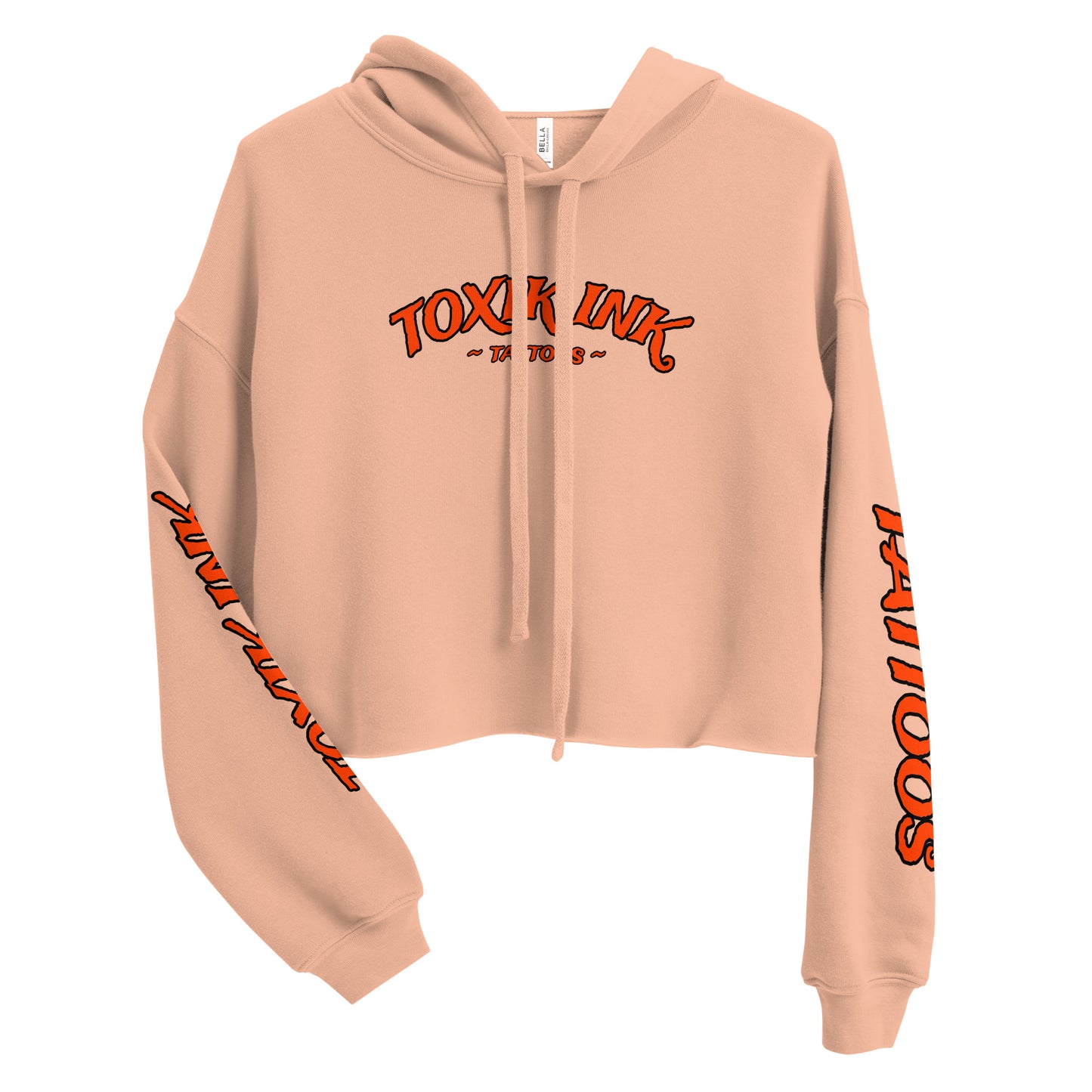 TOXIK INK ALL PAIN Crop Hoodie