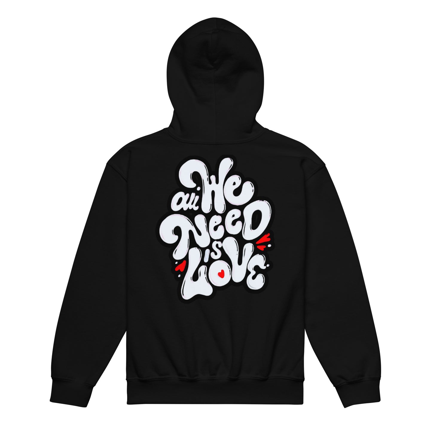 ONE LOVE Come Together ( black n white ) Youth hoodie