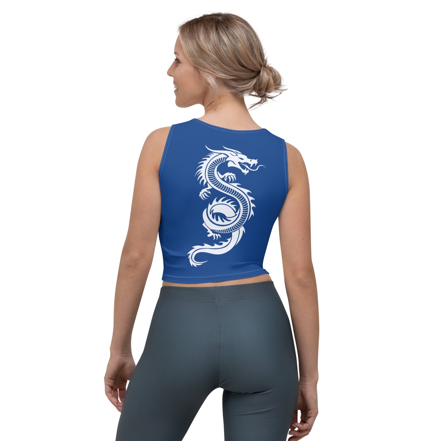 DESSINER NAVY BLUE kiss of the dragon Crop Top