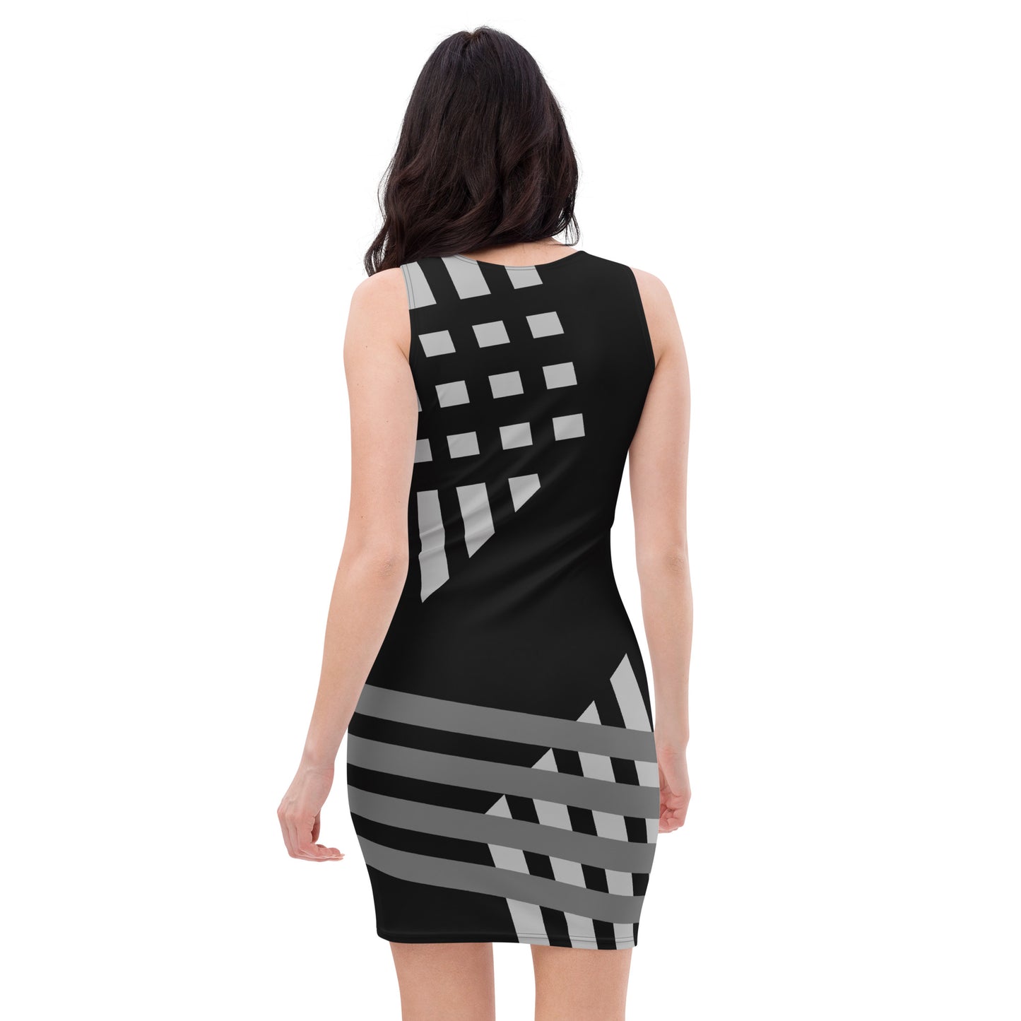 DESSINER black and grey striped Dress