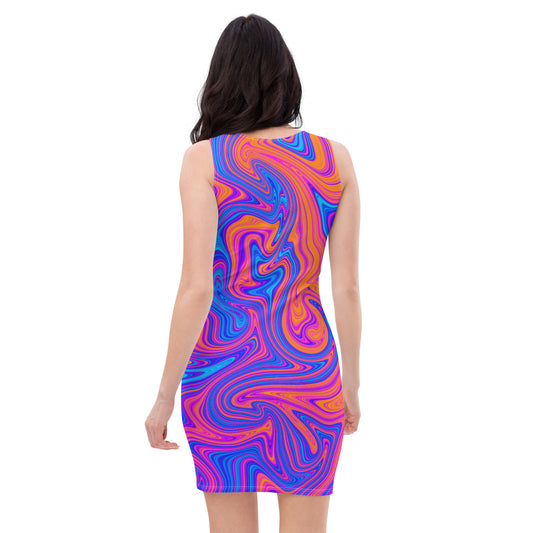 DESSINER marble candy rain Dress