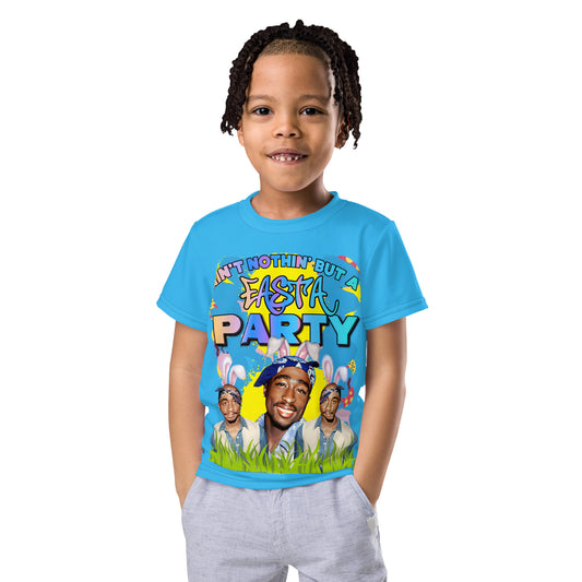 TUPAC EASTA LASHUNE ART blue Kid t-shirt