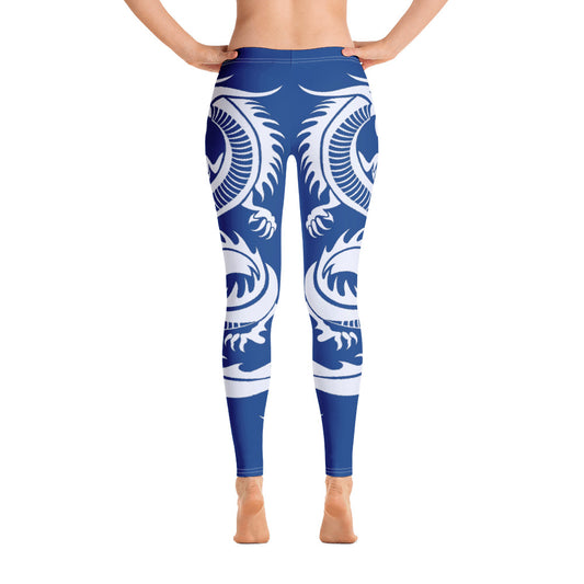 DESSINER Navy blue kiss of the dragon Leggings