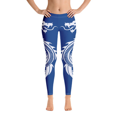 DESSINER Navy blue kiss of the dragon Leggings