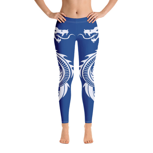 DESSINER Navy blue kiss of the dragon Leggings