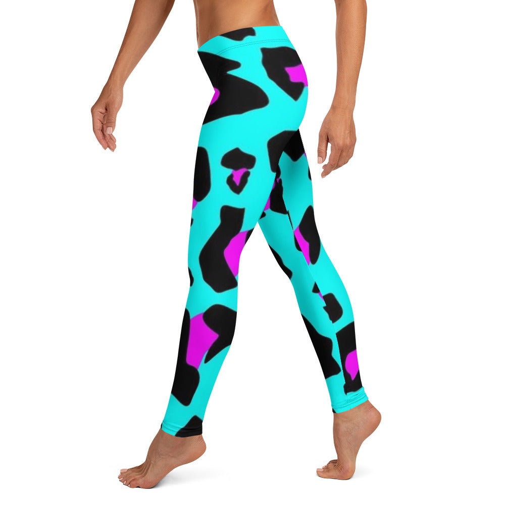 DESSINER leapord print turquoise Leggings