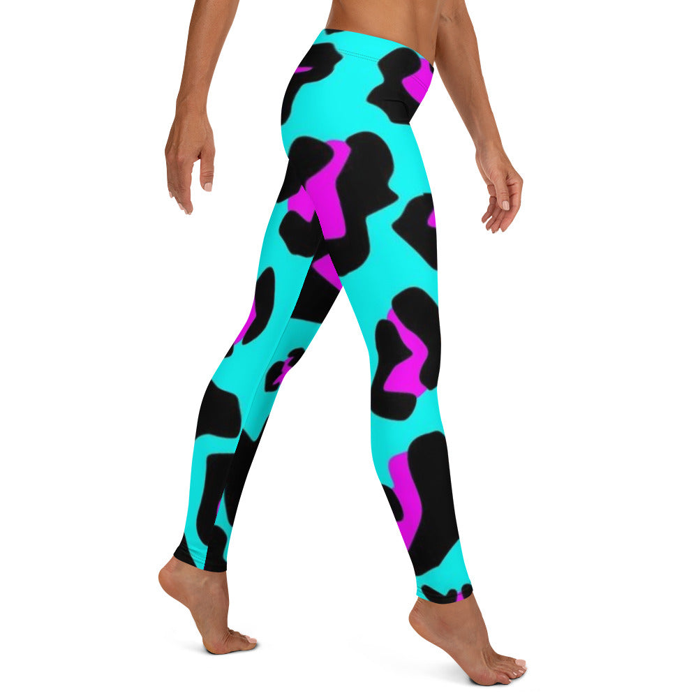 DESSINER leapord print turquoise Leggings