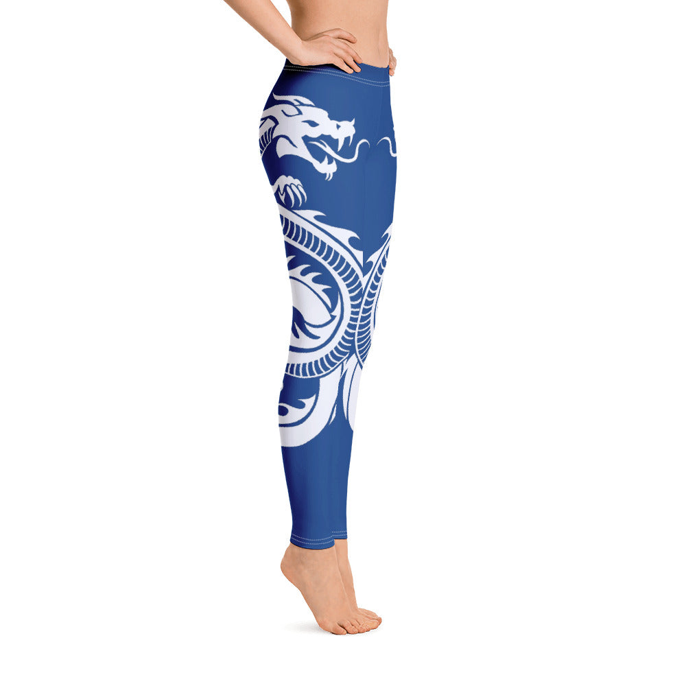 DESSINER Navy blue kiss of the dragon Leggings