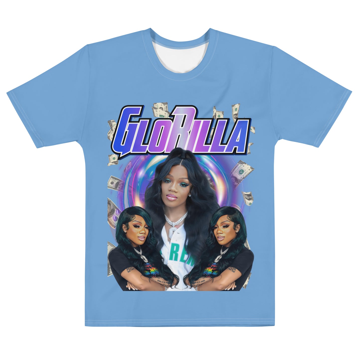 LASHUNE ART Glorilla Jordy blue t-shirt