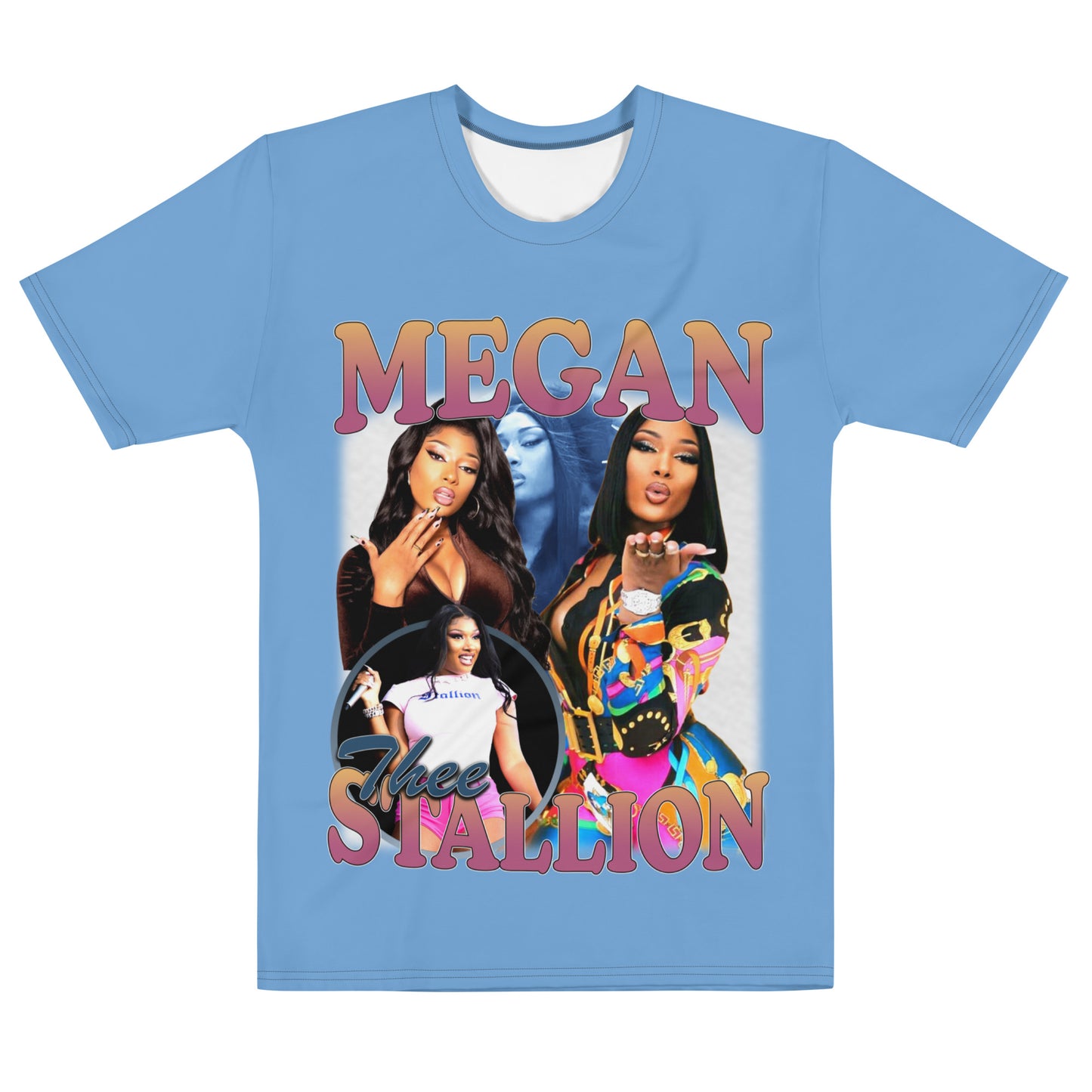 LASHUNE ART Megan thee Stallion jordy blue t-shirt