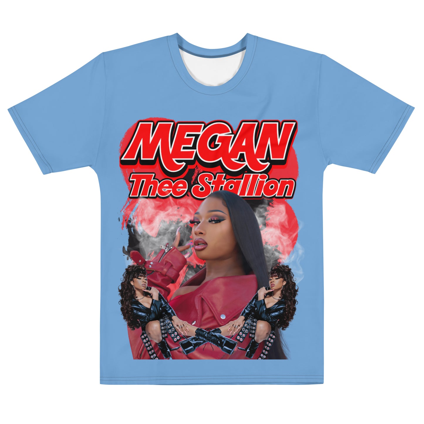 LASHUNE ART Megan thee stallion V2 jordy blue t-shirt