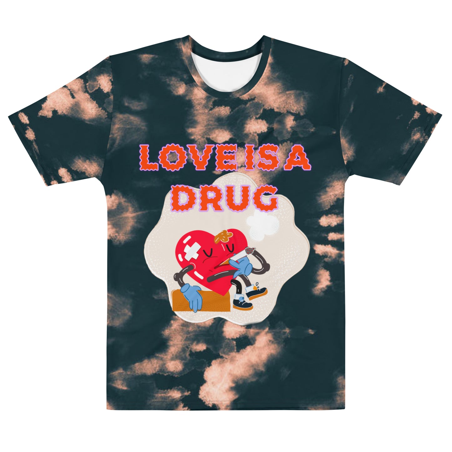 ONE LOVE Love Is A Drug bleached t-shirt