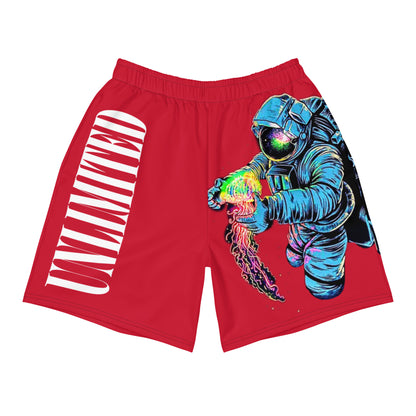 Unlimited Astronaut Men's red Recycled Athletic Shorts