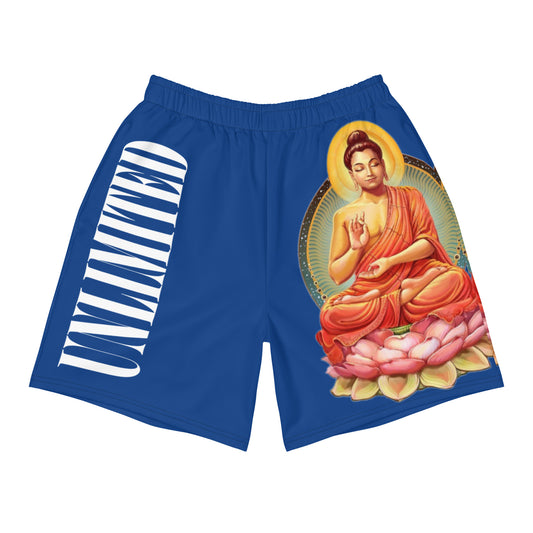 Unlimited Buddha Men's blue Recycled Athletic Shorts