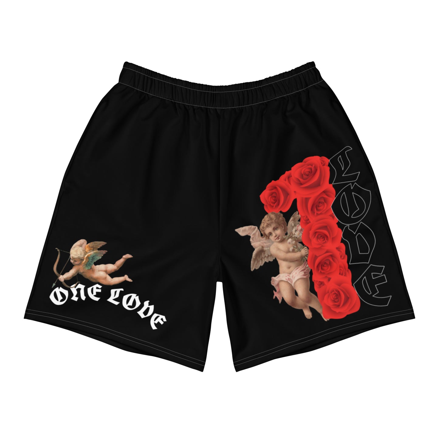 ONE LOVE Cupid Men's Recycled Athletic Shorts