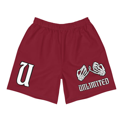 UNLIMITED burgundy Men's Recycled Athletic Shorts