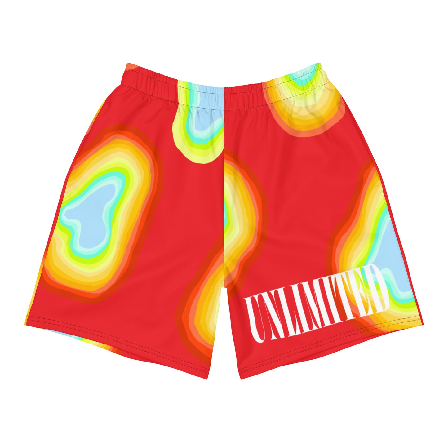 UNLIMITED INFRARED red Men's Recycled Athletic Shorts