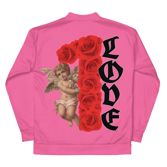 One Love Cupid pink Unisex Bomber Jacket