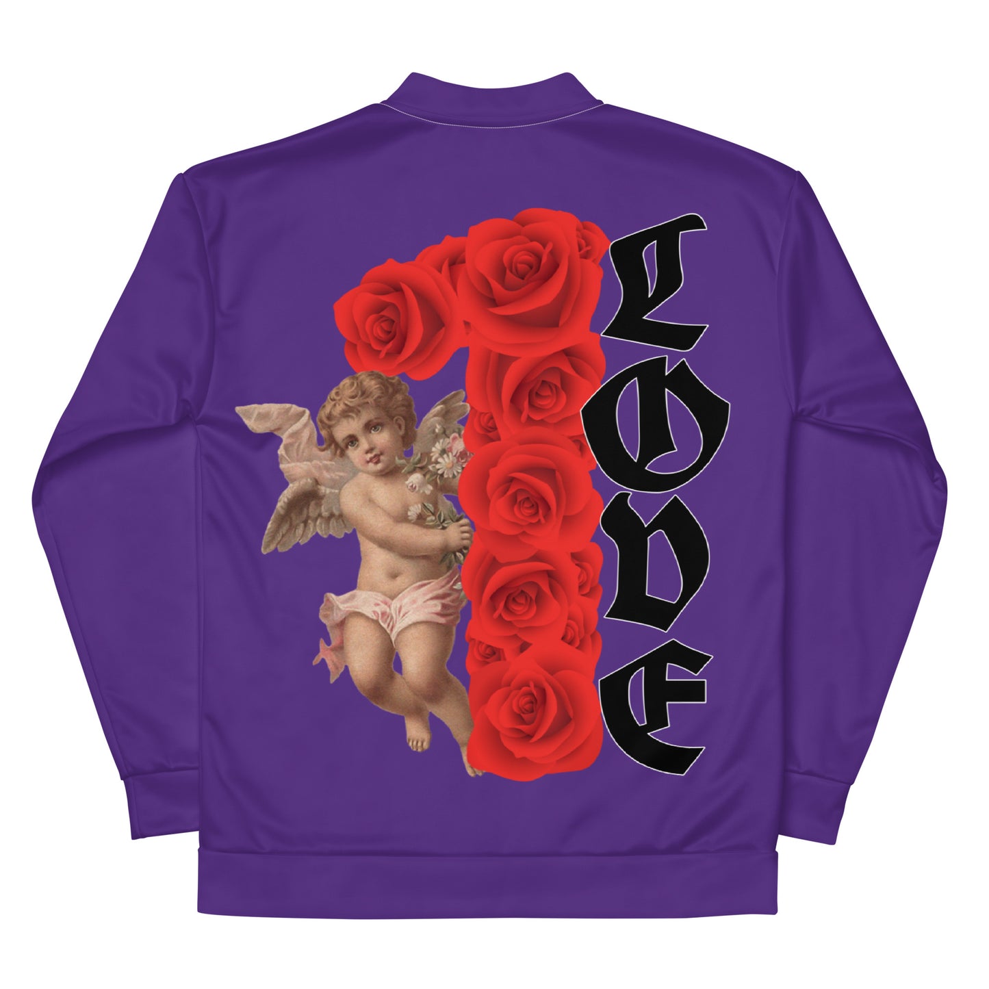 One Love Cupid purple Unisex Bomber Jacket