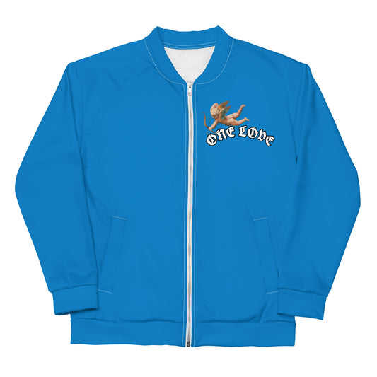 One Love Cupid blue Unisex Bomber Jacket