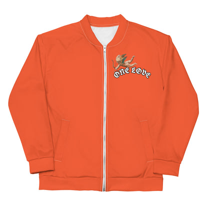 One Love Cupid orange Unisex Bomber Jacket