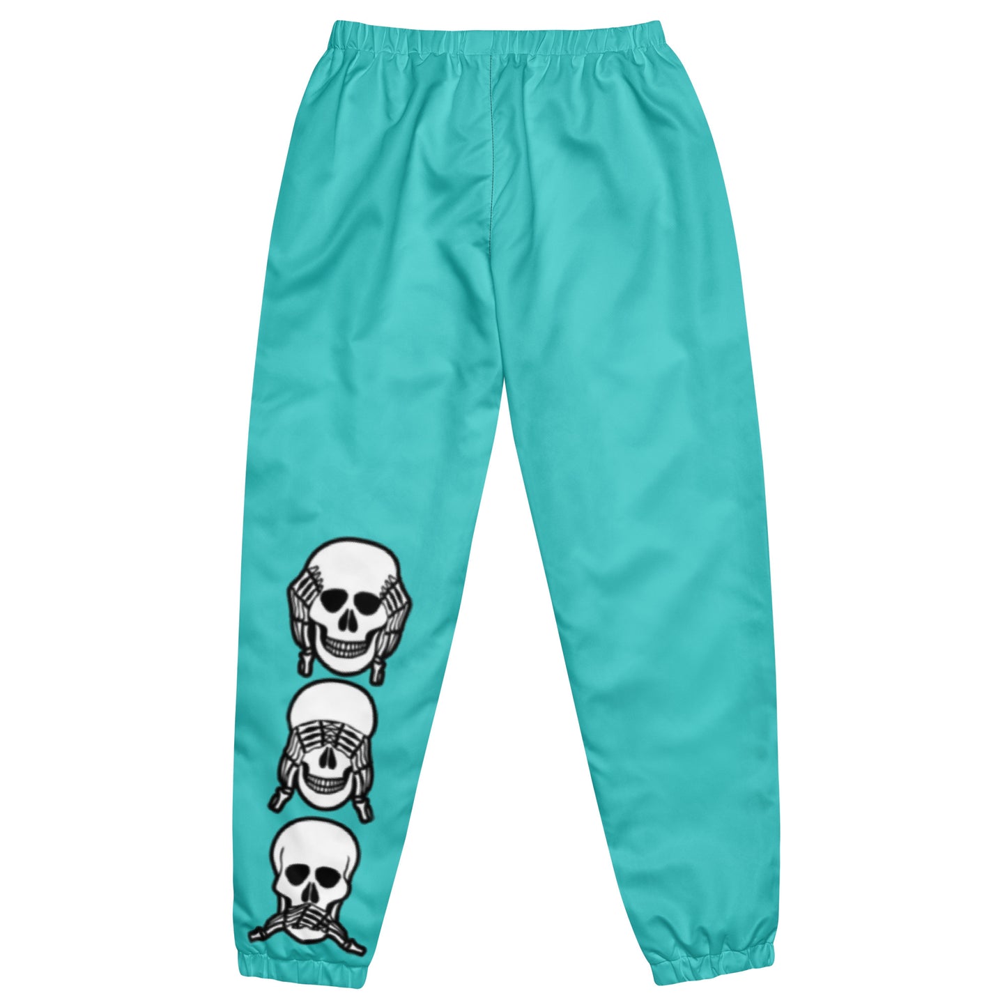 Unlimited Skeleton no evil turquoise men’s Unisex track pants