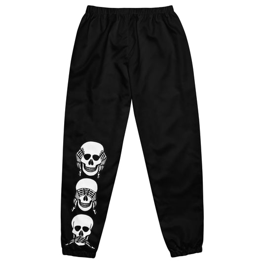 Unlimited Skeleton hands Mens black Unisex track pants