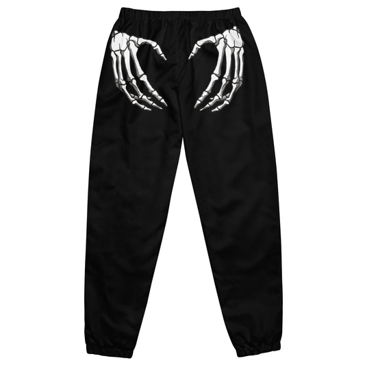 Unlimited Skeleton hands womens black Unisex track pants