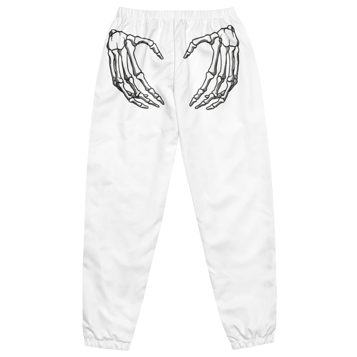 Unlimited Skeleton hands womens white Unisex track pants