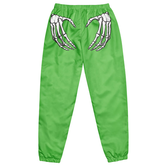 Unlimited Skeleton hands womens green Unisex track pants